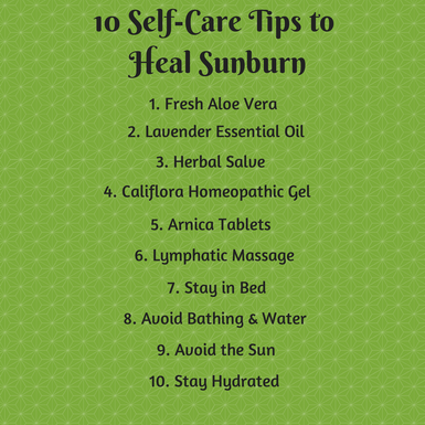 How to Heal Sunburn